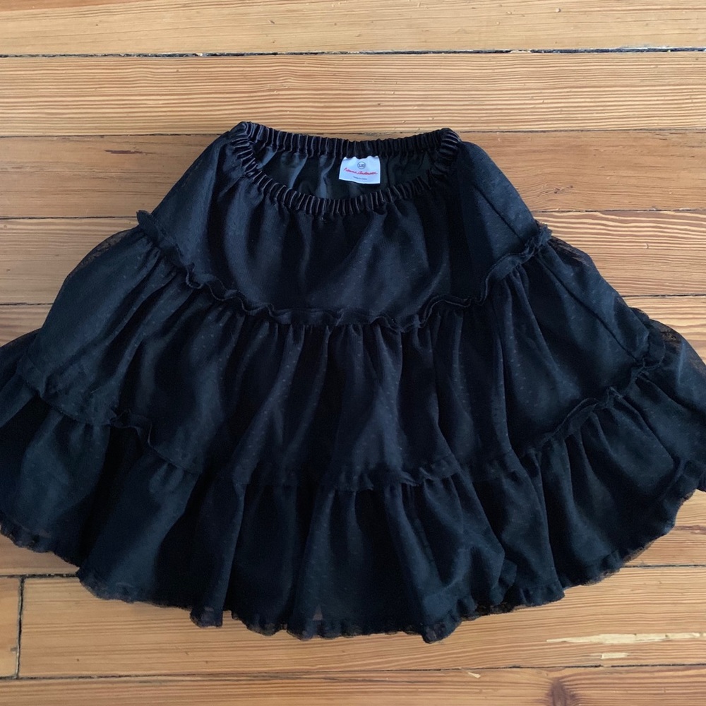 Hanna Andersson Black Tulle Skirt size 120 6/7 🖤